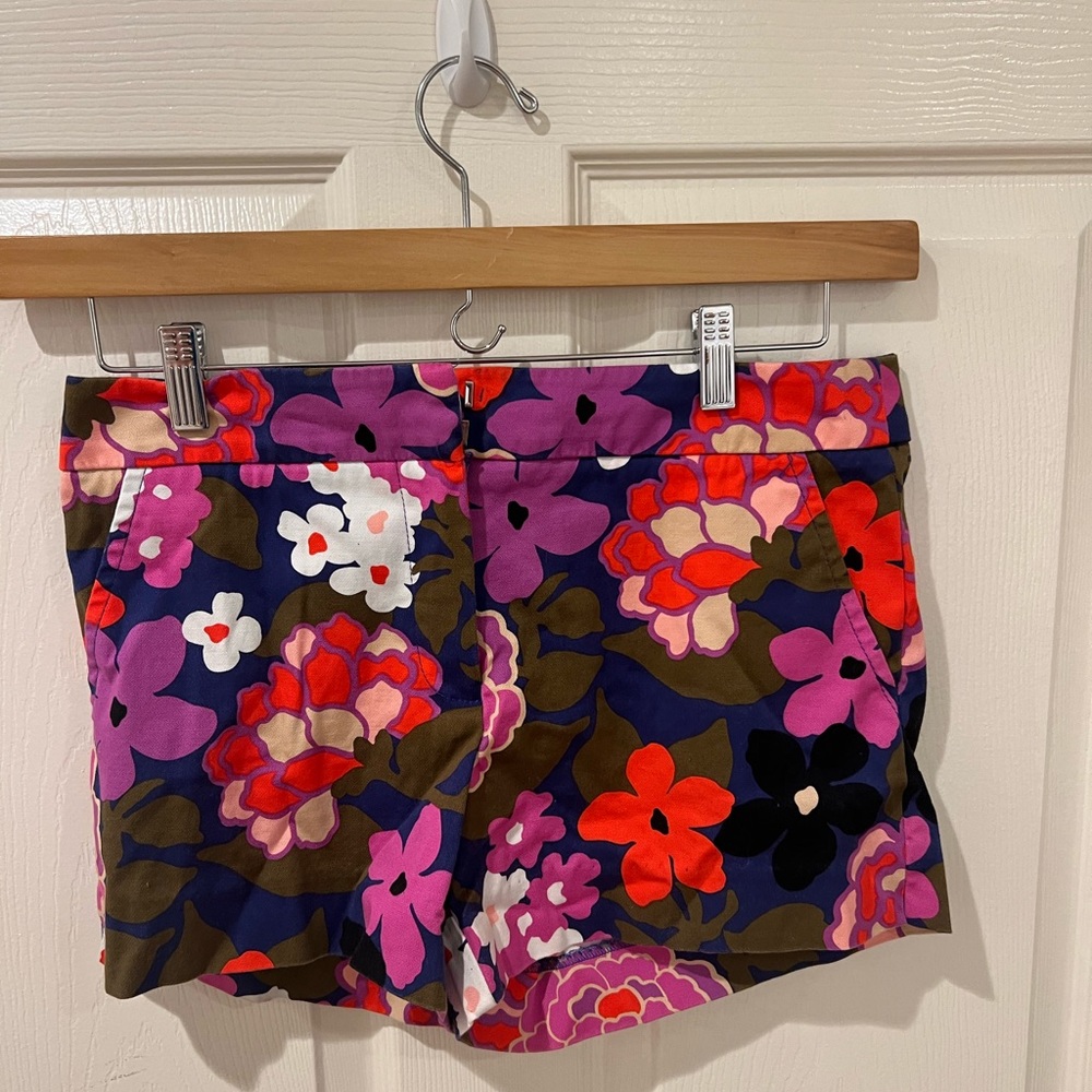 Trina Turk Corbin Chinos Floral Cotton Lycra Shorts